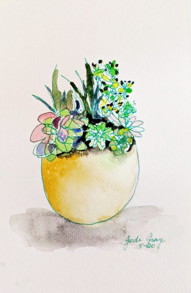 A Bowl of Succulents