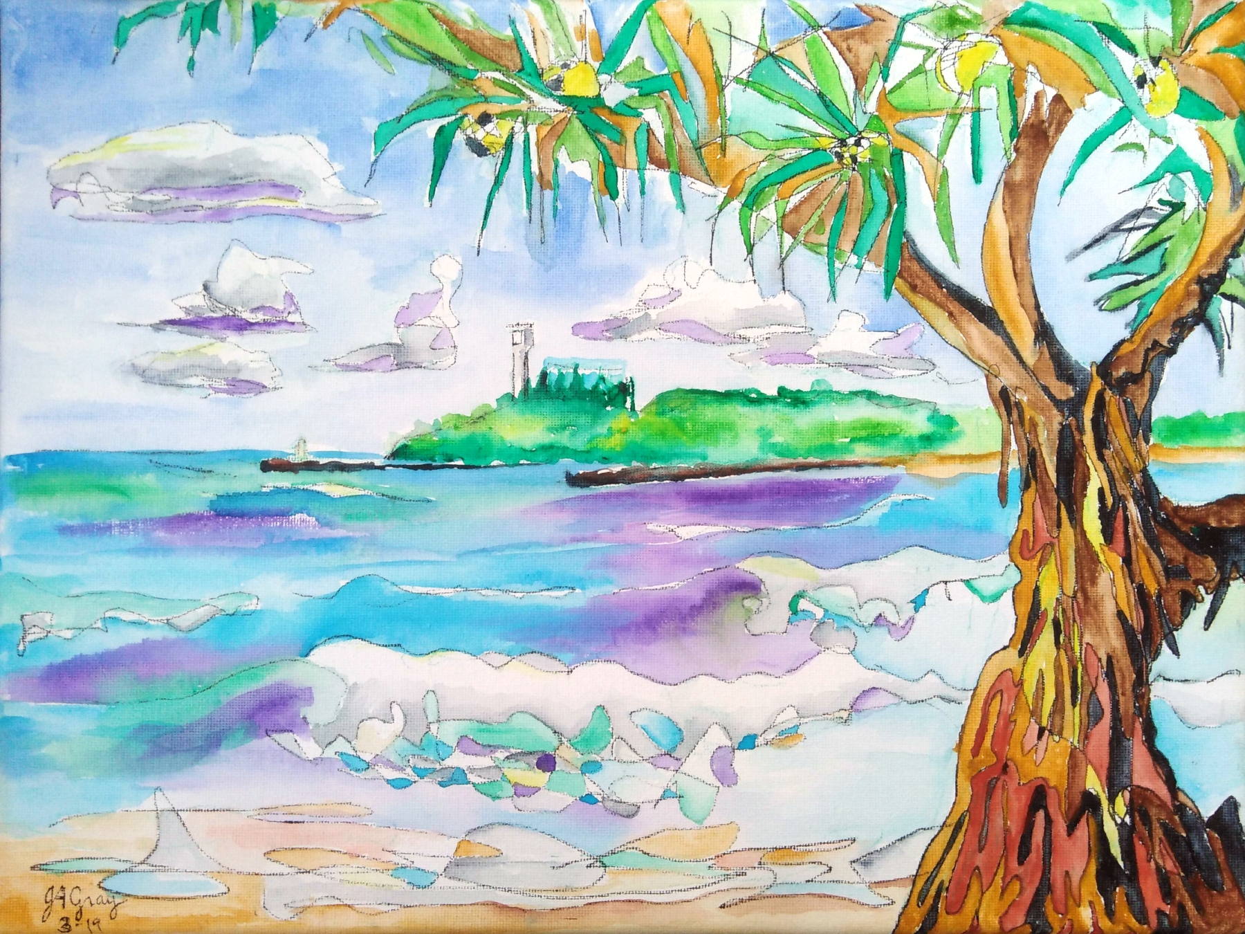 Pandanus and the Lighthouse