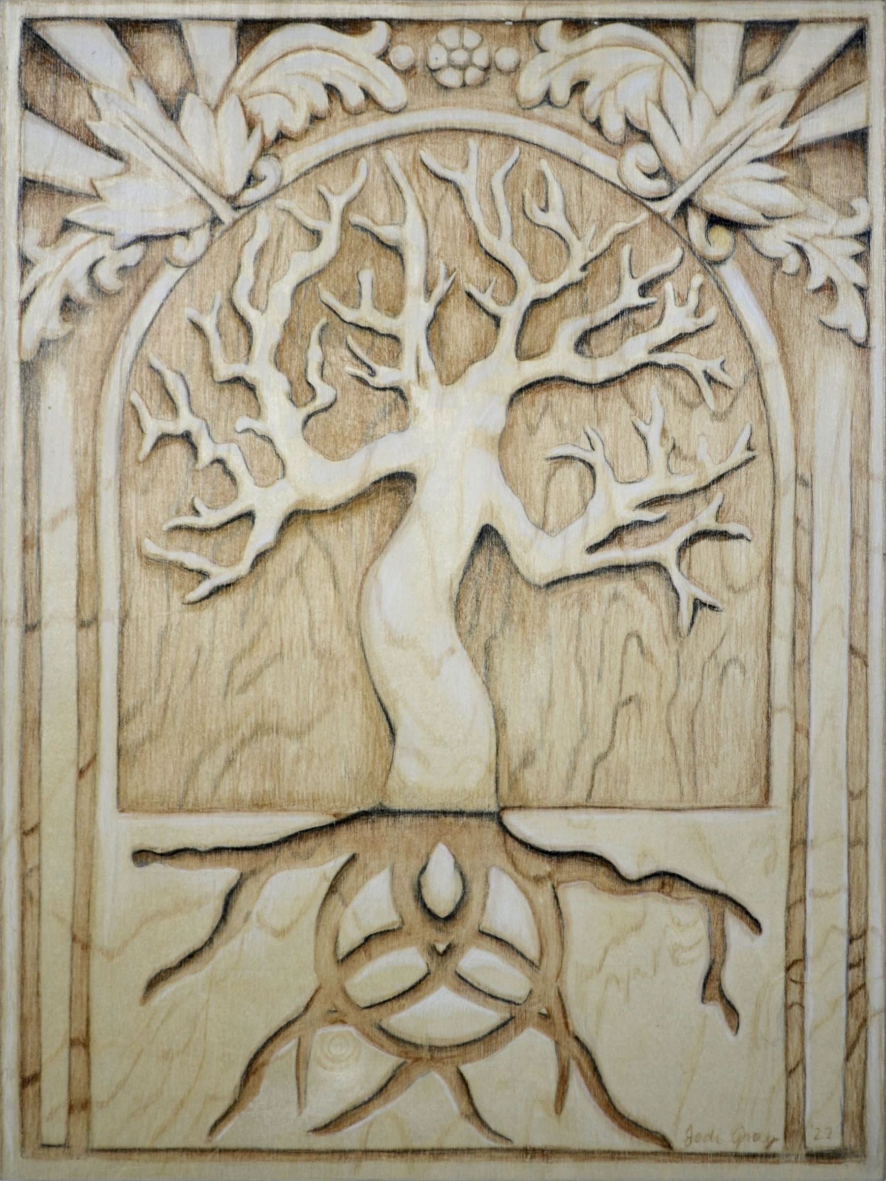 Tree of Life – Wood Carving Illusion