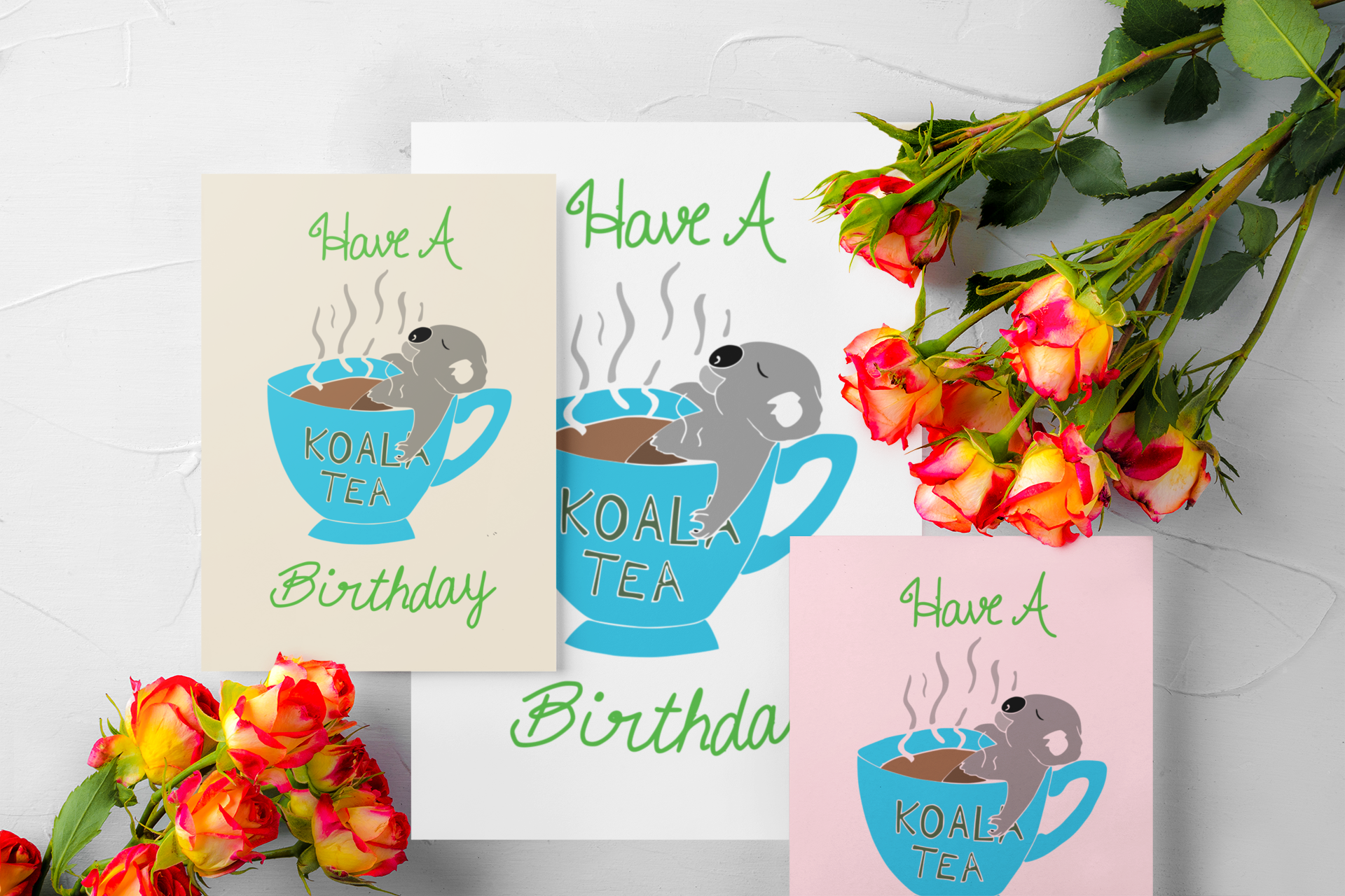 Display showing printable card available in A5, A6, Half Letter, and 5x7 sizes on A4, A5, or US Letter paper.
