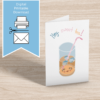 Hey Sweet Tea Digital Mockup 1 Hey Sweet Tea – hand-drawn kawaii iced tea glass – printable all-purpose greeting card – cheerful punny note – A4, A5, A6, US Letter, 5x7 – print at home