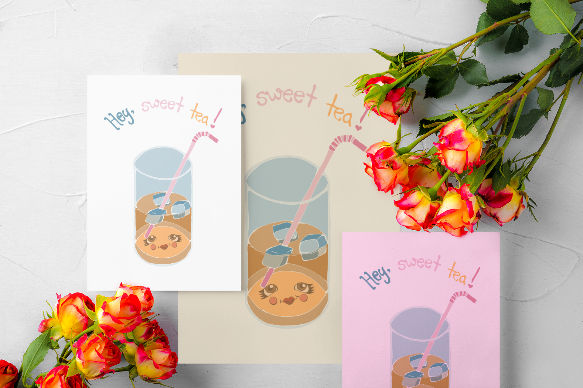 Printable greeting card shown in multiple sizes – A4, A5, A6, US Letter, 5x7 – easy to print at home or at a print shop
