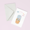 Hey Sweet Tea Mockup with envelope Hey Sweet Tea – hand-drawn kawaii iced tea glass – printable all-purpose greeting card –with envelope