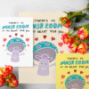 Printable greeting card shown in multiple sizes – A4, A5, A6, US Letter, 5x7 – easy to print at home or at a print shop