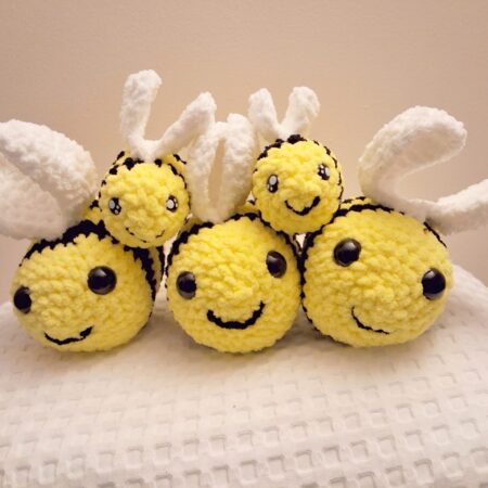 Fuzzy Bee Plushies