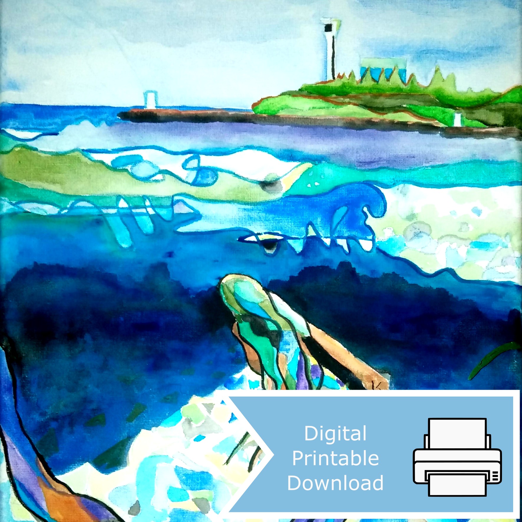 Mermaid and Point Cartwright_Digital Listing Image